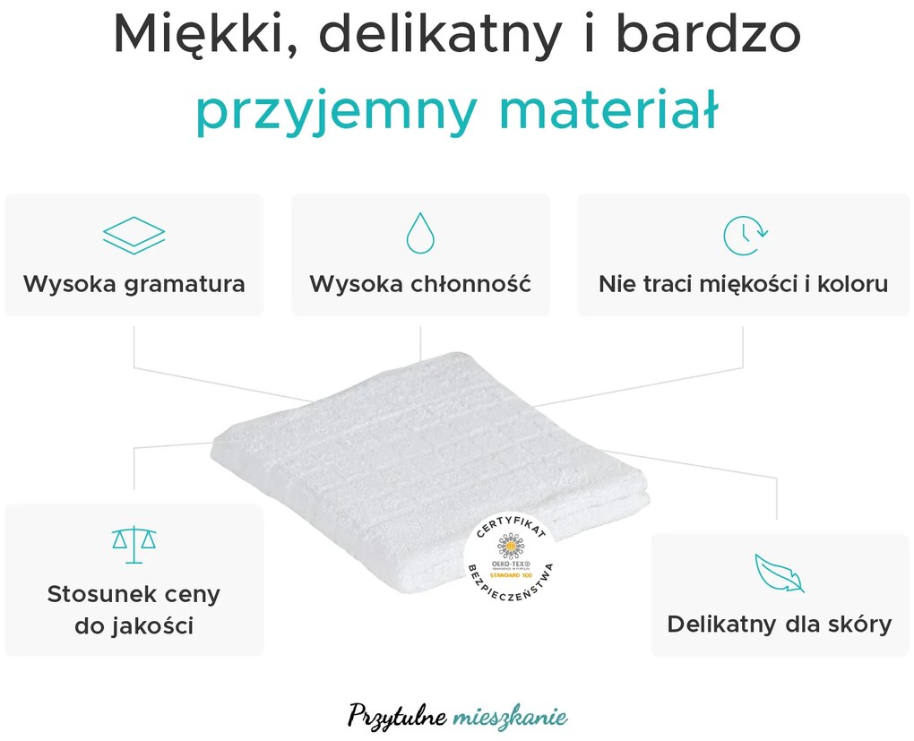 Ręcznik SOFT 50 x 100 cm ceglasty, 100% bawełna