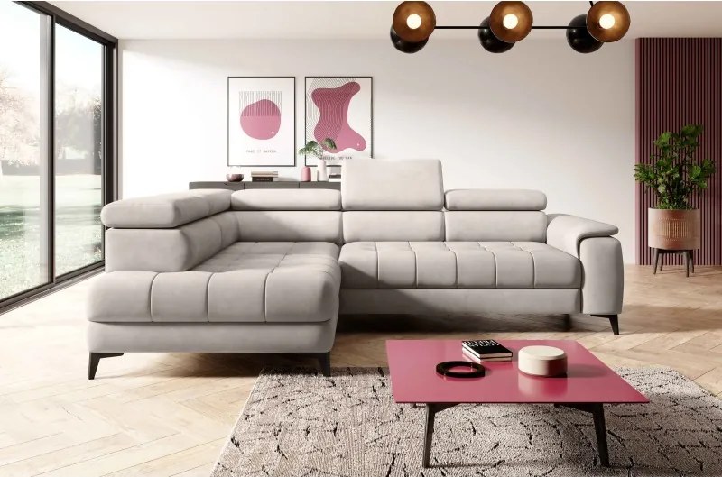 Narożnik CHIVAS L z Elektryczną regulacją siedziska wolnostojący WERSAL