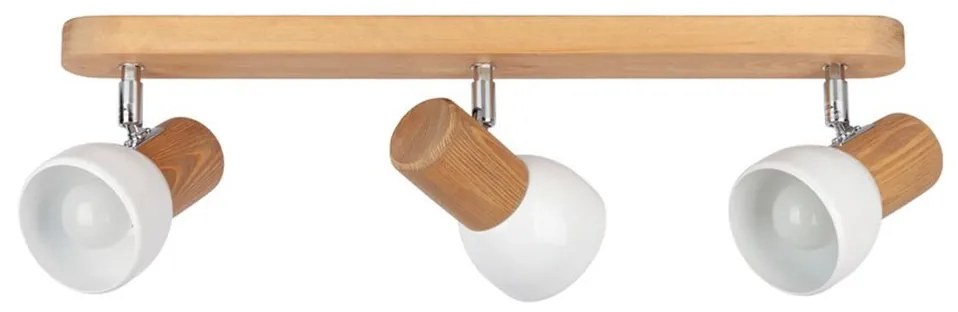 Spot-Light DO2225351 - Oświetlenie punktowe sufitowe NEL 3xE27/15W/230V sosna