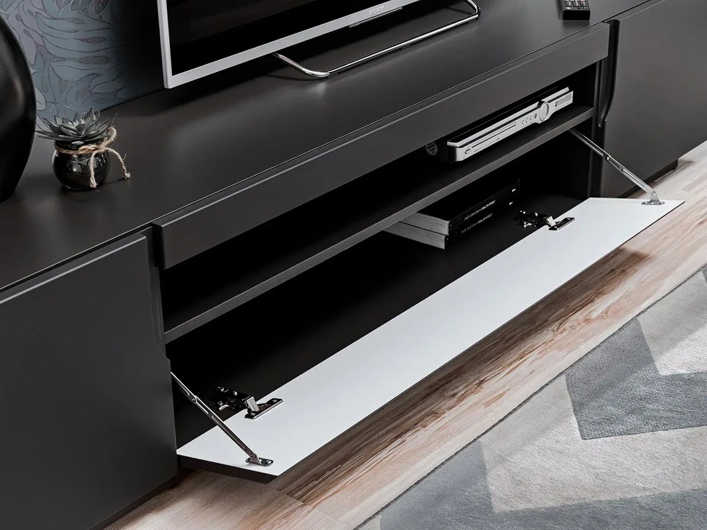 Szafka RTV ESTON 200 czarny mat FURNIVAL