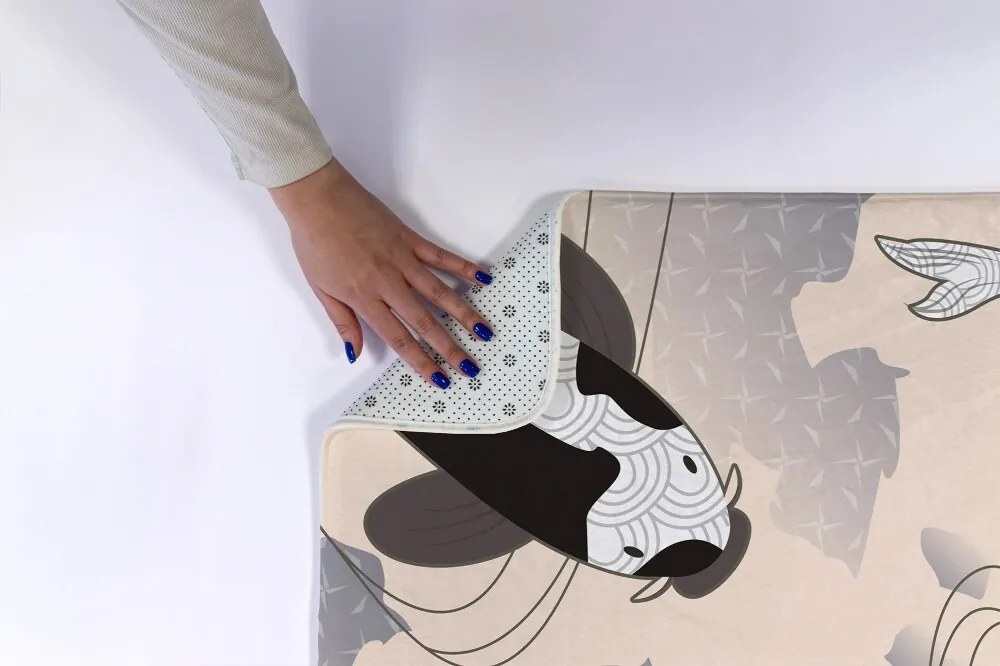 Dywanik łazienkowy antypoślizgowy Dywanik łazienkowy antypoślizgowy Rybki Koi