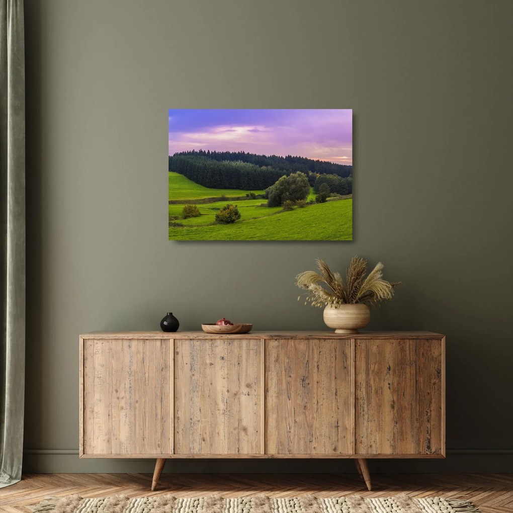 Obraz na szkle - łąka (70x50 cm)