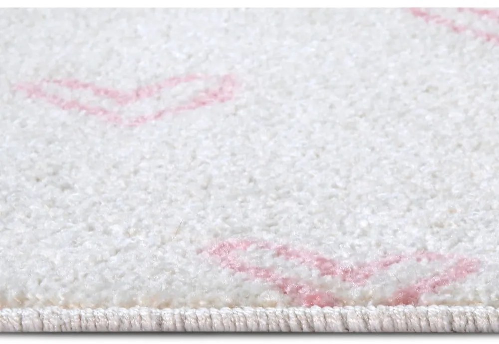 Biało-różowy dywan dziecięcy 160x235 cm Hearts – Hanse Home