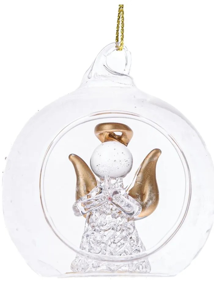 Szklana bombka ø 6 cm Angel – Dakls