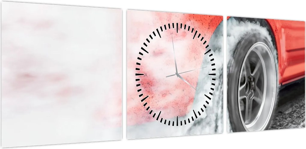 Obraz - Samochód wyścigowy (z zegarem) (90x30 cm)