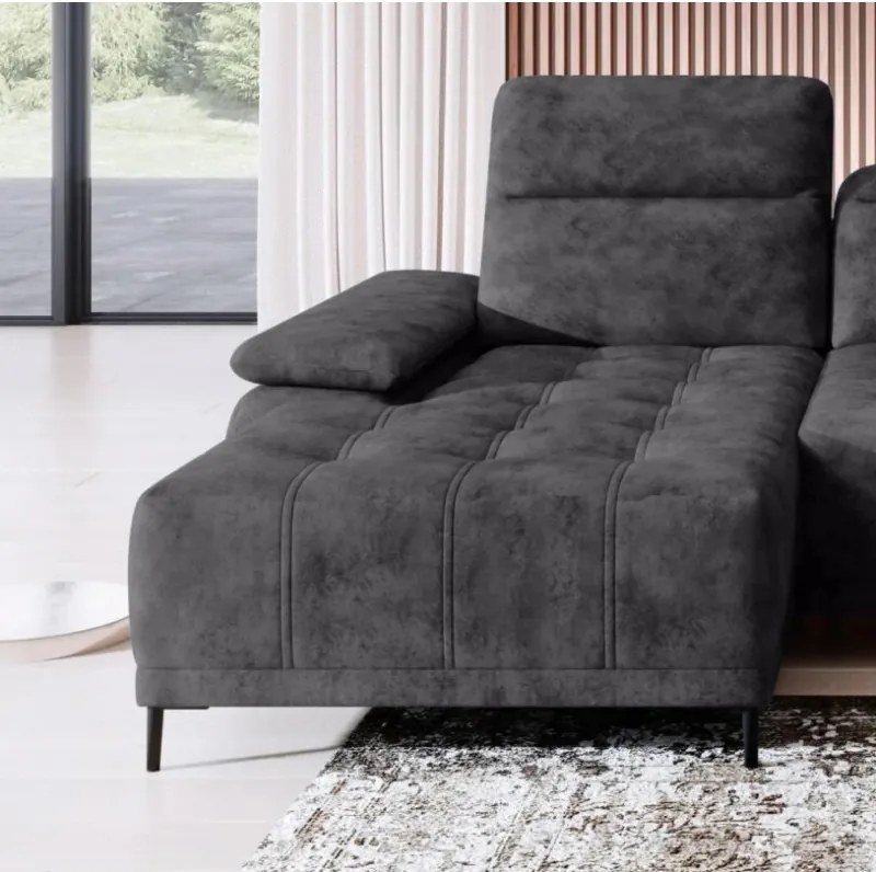 Narożnik FOCUS S Mini z elektryczną regulacją w tkaninie SALVADOR 15 WERSAL