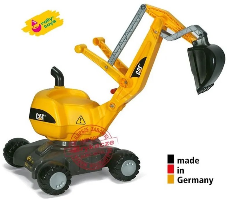 Rolly toys rollydigger koparka cat żółta obrotowa