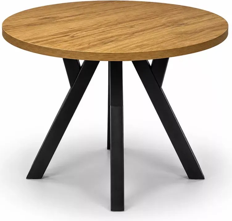 Stół okrągły rozkładany Max 100–180 cm – laminowany blat 32 mm, bukowe nogi, do jadalni