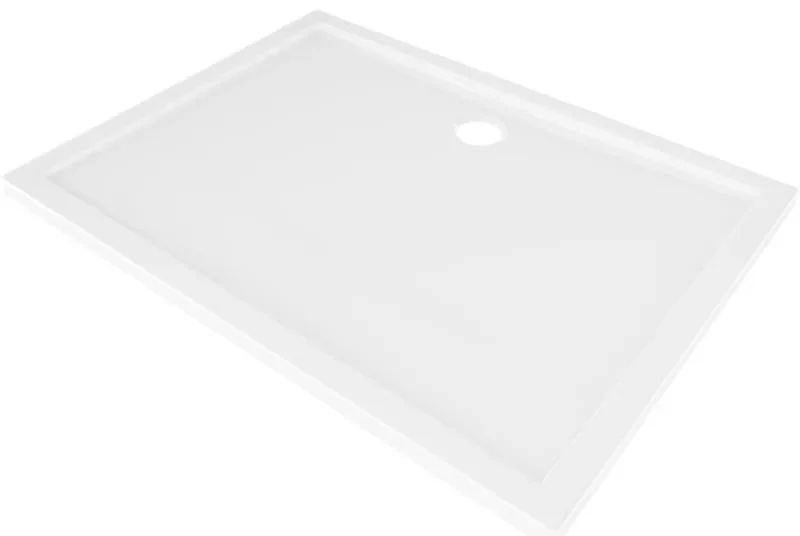Mexen Flow brodzik prostokątny slim 110 x 70 cm, biały połysk - 46R107011