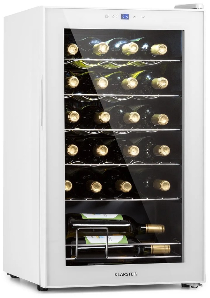 Klarstein Shiraz 43cm 24 Butelki Winiarka Wolnostojąca Biały