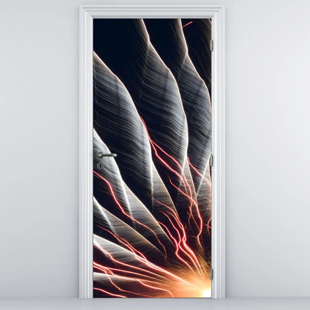 Fototapeta na drzwi - Wyładowanie światła (95x205cm)