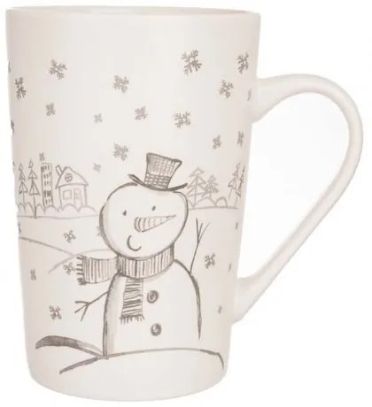 Orion Świąteczny kubek porcelanowy Snowman, 470  ml