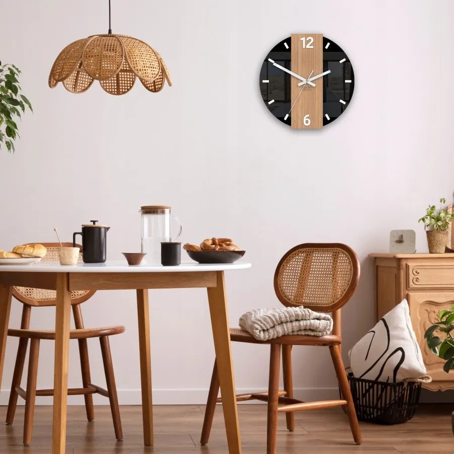 Zegar ścienny nowoczesny z cichym mechanizmem do salonu sypialni okrągły