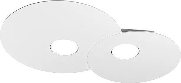 Okrągła lampa sufitowa Toplight Cloud 2-punktowa z oprawką GX53, biała rama, nowoczesny design 50x35x3cm