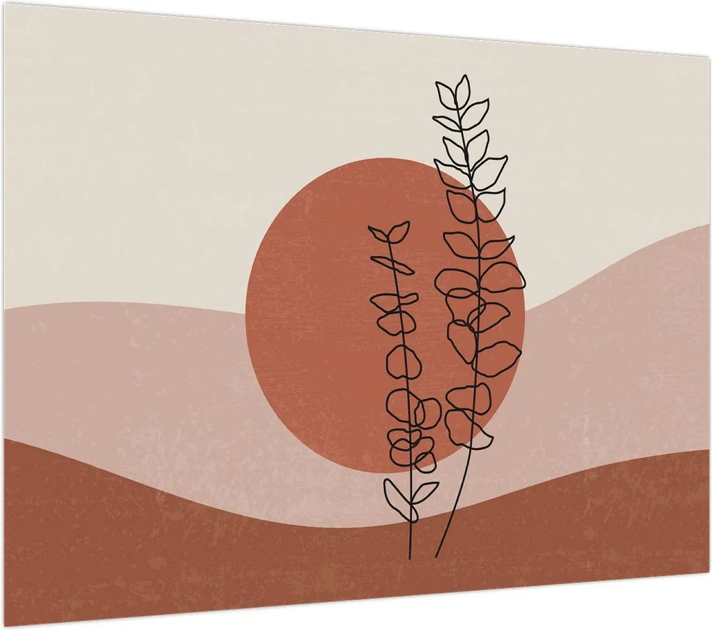 Obraz - Boho leaves N⁰1 (70x50 cm)