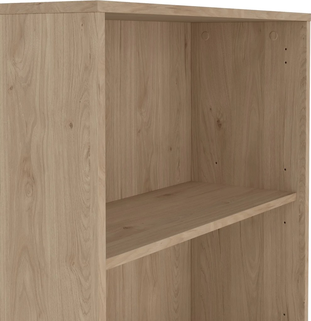 Dwudrzwiowy regał biurowy Sign 80 jackson hickory/biały mat