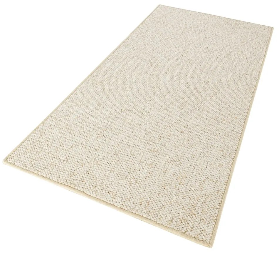 Kremowy chodnik 80x300 cm Wolly – BT Carpet