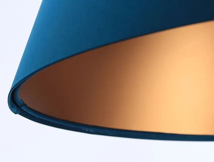 Granatowa lampa wisząca dzwon glamour - 4X S406 C3-Z46