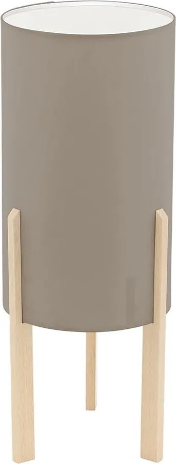 Eglo 97893 - Lampa stołowa CAMPODINO 1xE27/60W/230V wysokość 400mm taupe