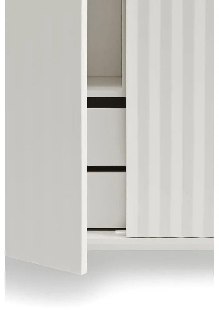 Biała wysoka komoda 97x130 cm Sierra – Teulat
