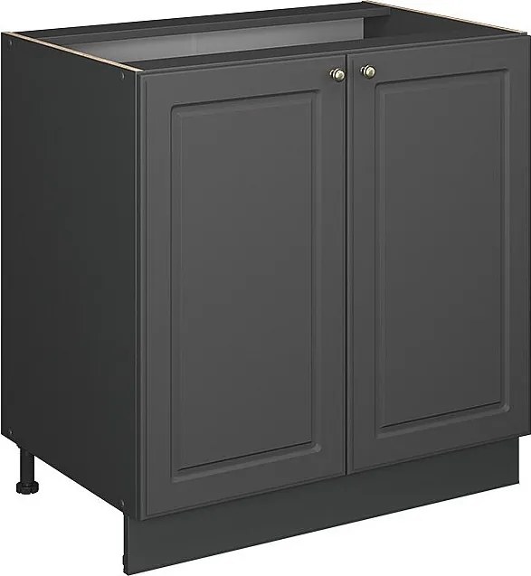 Szafka pod zlew anthrazit-gold landhaus 80x60x82 fame-line