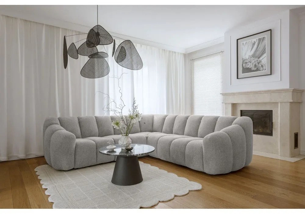 Jasnoszary narożnik Shell – Miuform