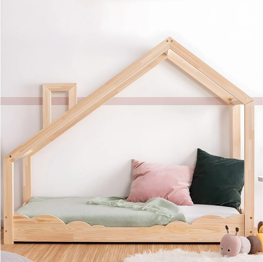 Łóżko dziecięce LUNA D 90x190 sosna