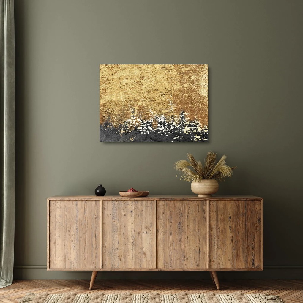Obraz na szkle - Złota struktura N⁰3 (70x50 cm)