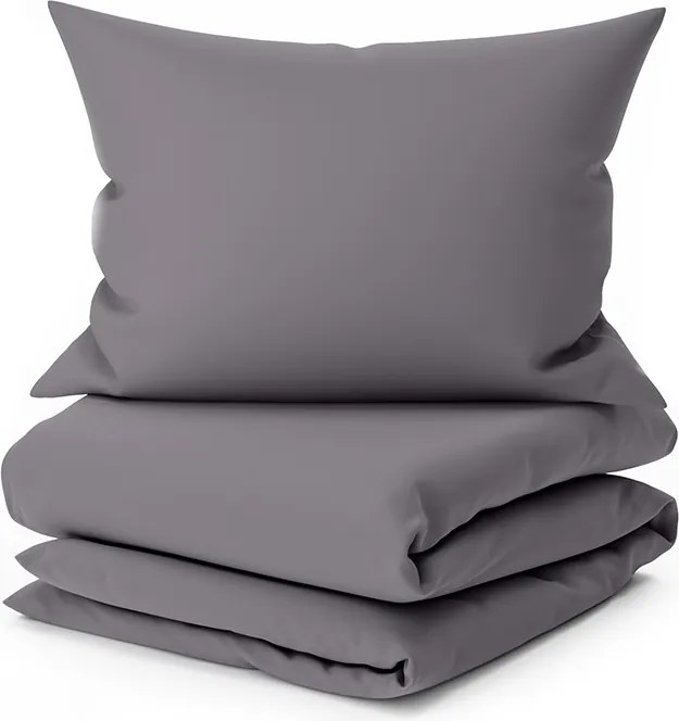 PrzytulneMieszkanie.pl PrzytulneMieszkanie.pl Bawełniana pościel DENYX szara hotelowa kieszeń Rozmiar pościeli: 70 x 90 cm | 140 x 200 cm