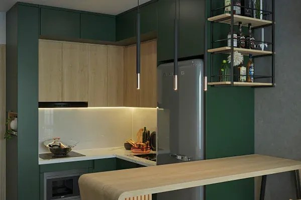 Czarna chromowana potrójna lampa wisząca - EX720 W8-H20