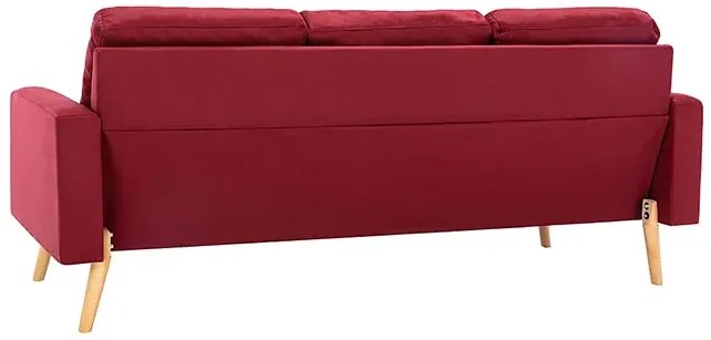 3-osobowa sofa czerwone wino - Eroa 3Q