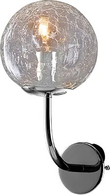 Aplikacja Ikarus z polerowanego chromowanego żelaza 1 światło .14 P.20 BL213-AP1-CR