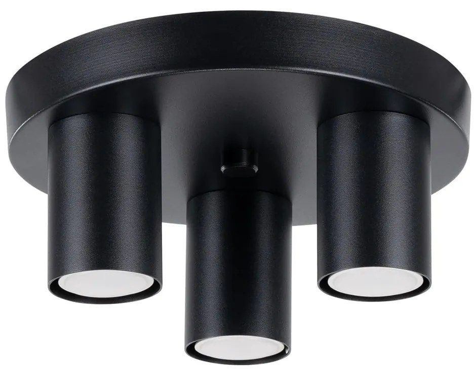 Czarna lampa sufitowa Castro – Sollux