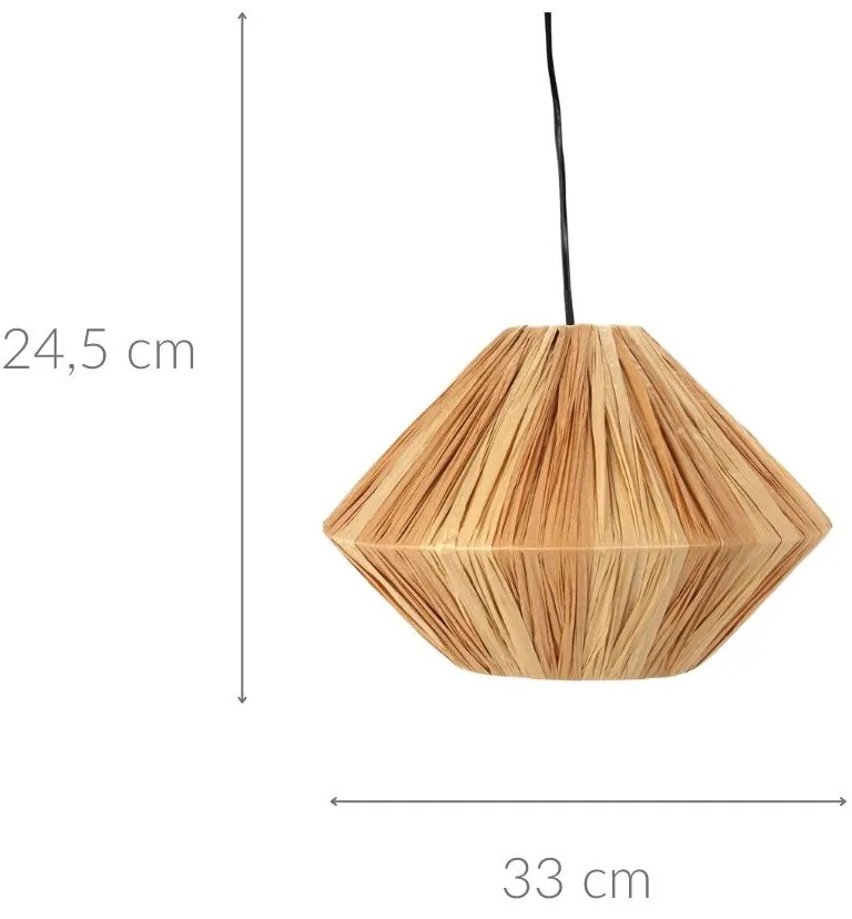 Papierowa lampa sufitowa, wisząca