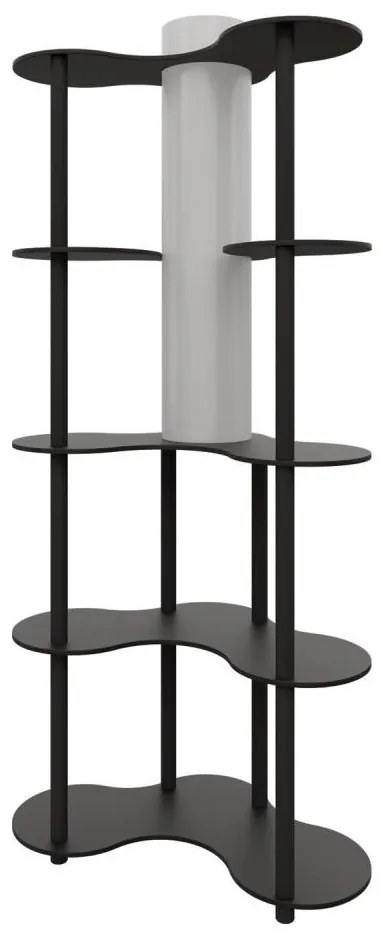 Lampa stojąca z półkami NOTO 1xE27/40W/230V czarna