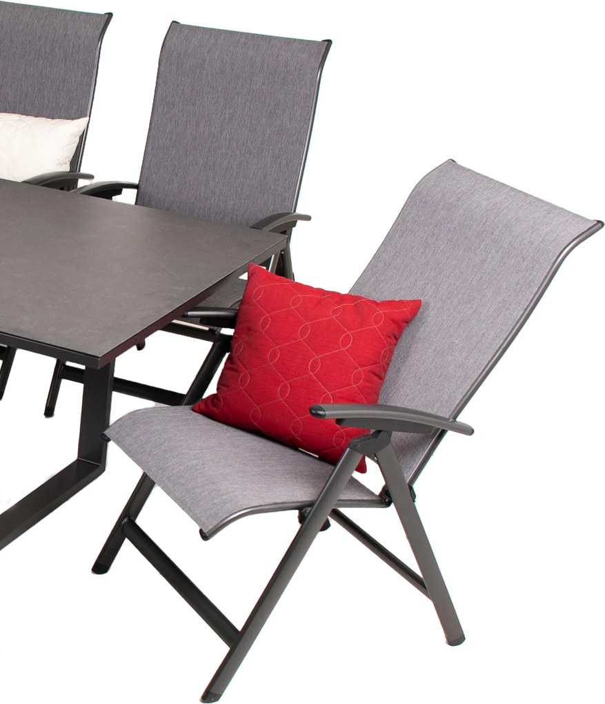 Doppler YELMO aluminiowe - aluminiowe krzesło ogrodowe z regulacją (N411) Towar rozpakowany