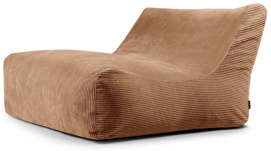 Brązowy sztruksowy worek do siedzenia Sofa Lounge – SLOWDOWN