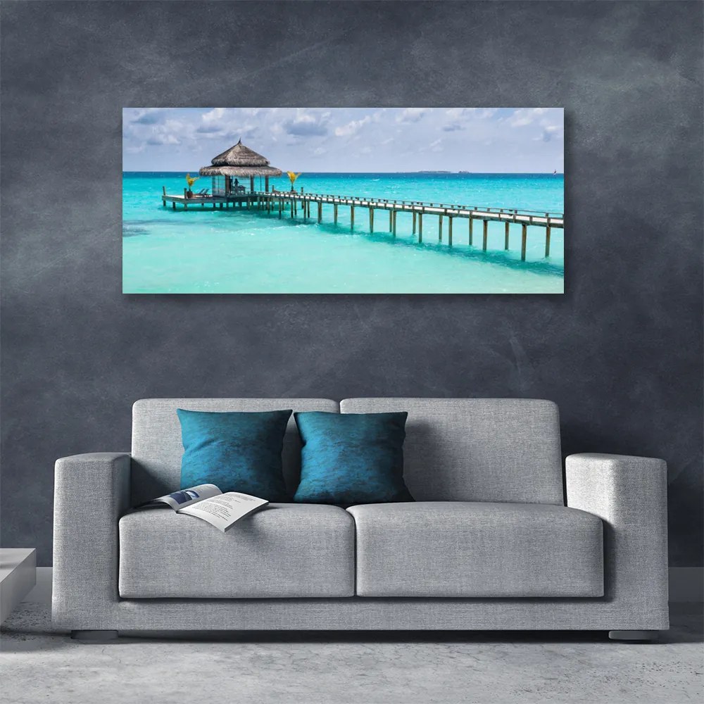 Duży obraz na płótnie Most nad Morskim Brzegiem