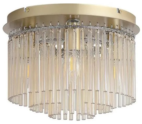 Searchlight 55620-320CP-Lampa sufitowa SWIZZLE 5xE14/60W/230V śr. 32 cm złota