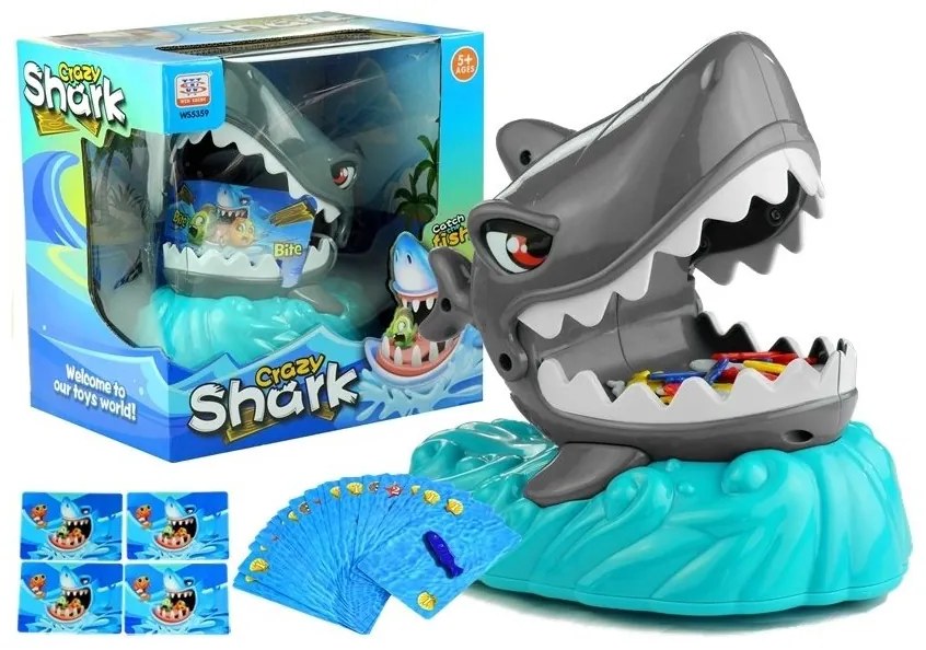 Gra crazy shark rekin rybki karty szalony rekin