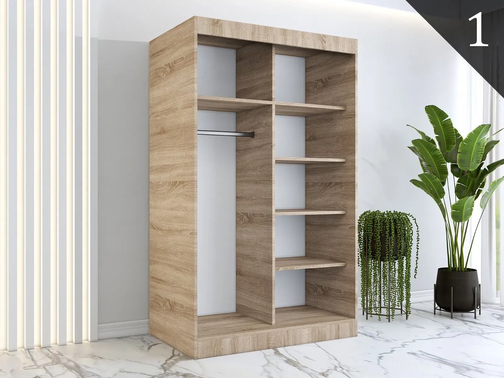 Korpus szafy MODUO COMFORT 120 dąb sonoma MKPOL