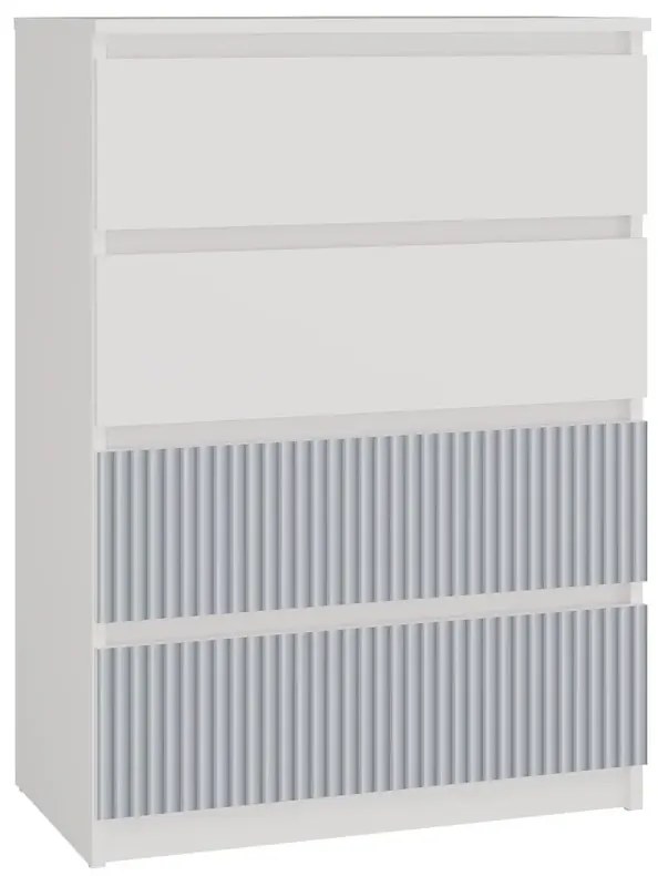 Komoda do pokoju dziecięcego biały + niebieski T3-D09