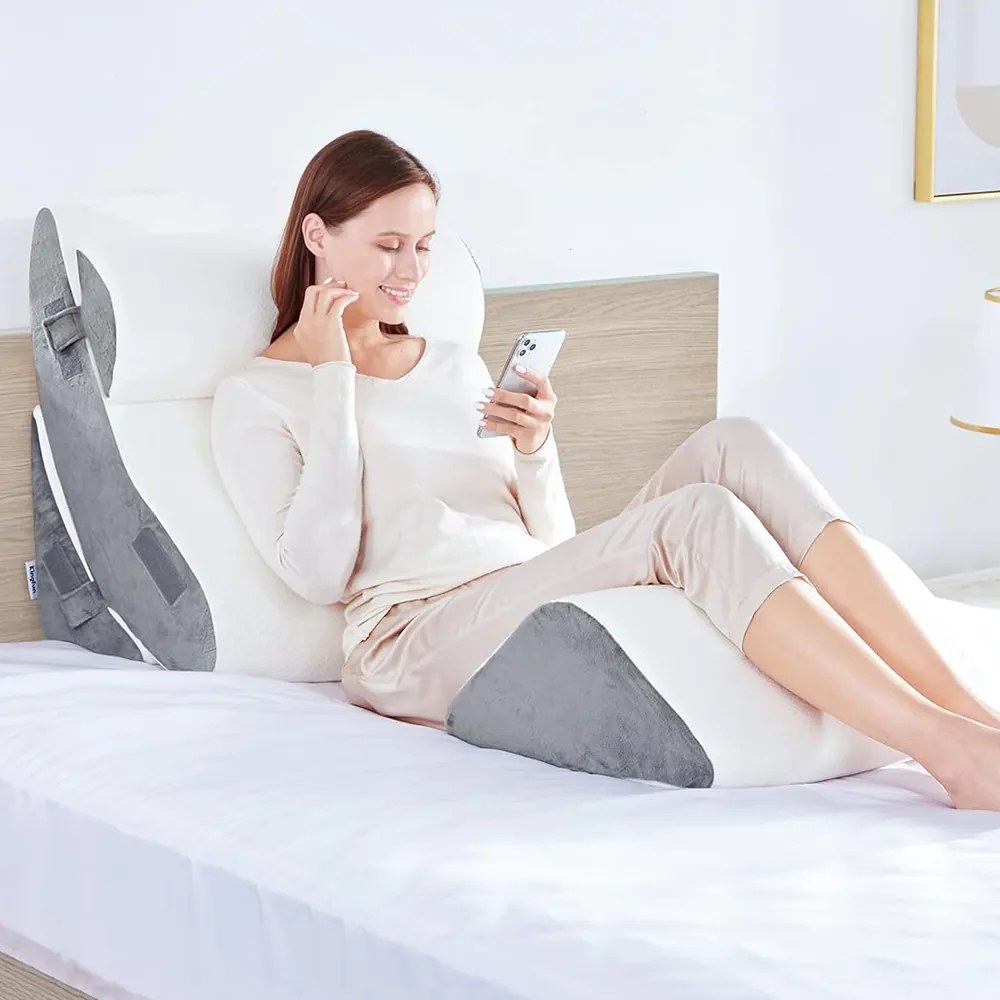 Zestaw ortopedycznych poduszek do oparcia pleców, szyi i nóg, 4-częściowy