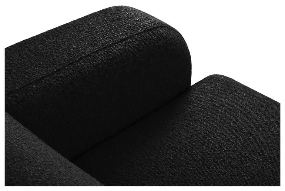 Czarna sofa z materiału bouclé 235 cm Molino – Micadoni Home
