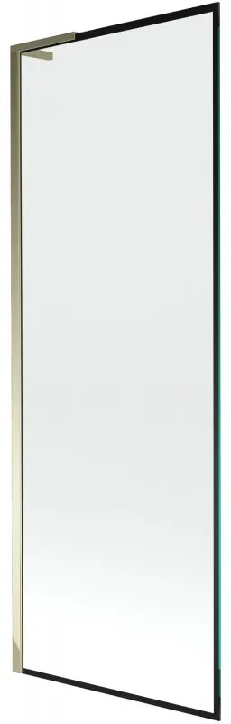 Mexen Next L parawan nawannowy 1-skrzydłowy 70 x 150 cm, czarny wzór, złoty - 895-070-000-03-70-50