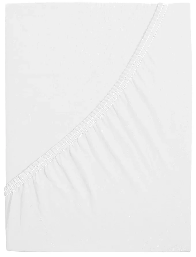 Białe prześcieradło z gumką 120x200 cm – B.E.S.