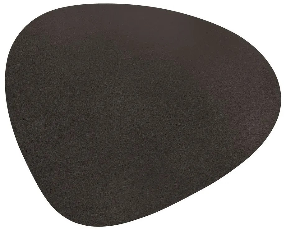 Ciemnoszara skóra na podłogę 92x108 cm Curve XXXL Bull – LIND DNA