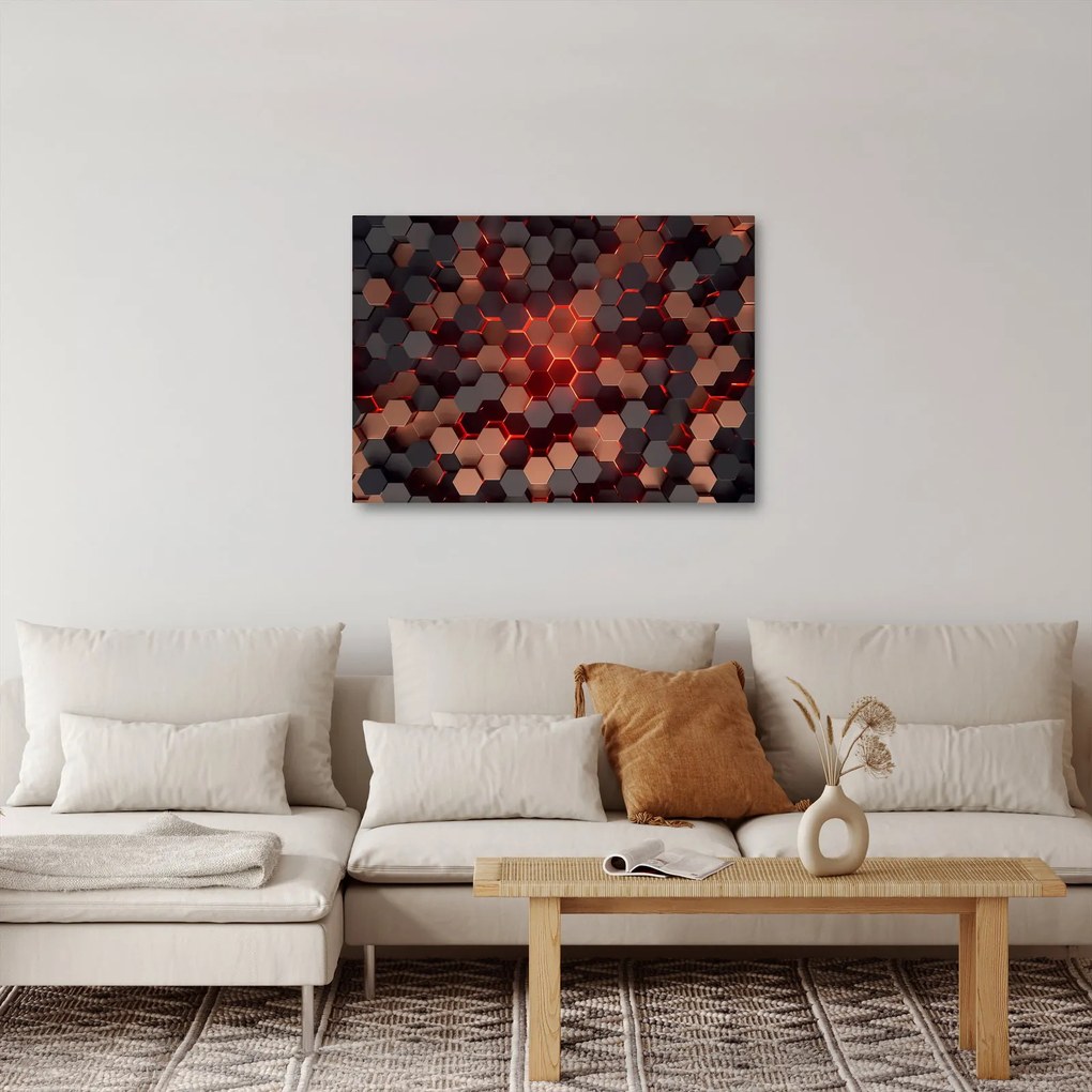 Obraz - Futurystyczna abstrakcja (70x50 cm)