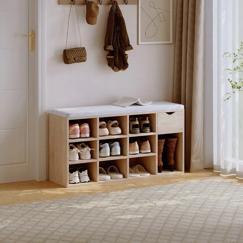 Szafka na buty z siedziskiem loft sonoma ławka przedpokój z szufladą 100cm