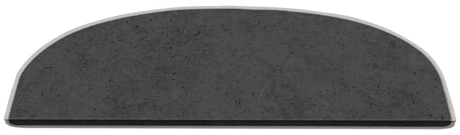 Ciemnoszare dywaniki na schody zestaw 16 szt. 20x65 cm Plain Color – Vitaus